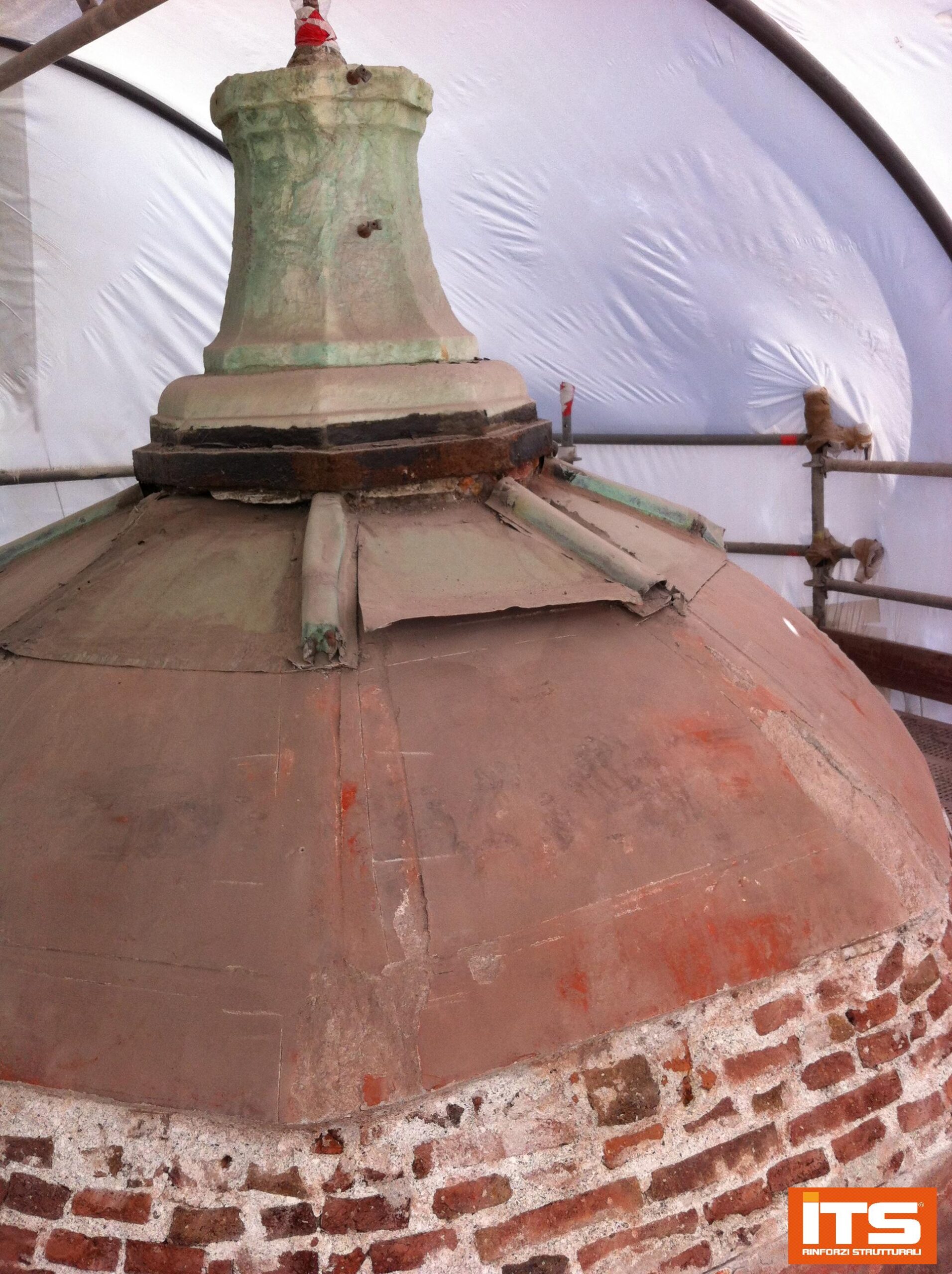 Cupola Cattedrale di San Lorenzo — Genova — fotografia di cantiere 12